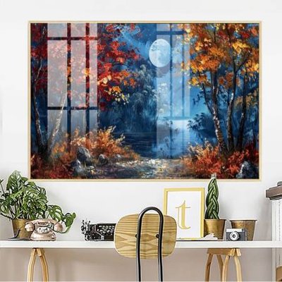 File tranh File gốc in bộ tranh decor treo tường đẹp hoa 5d DC3686 (gốc) phong cách tối giản