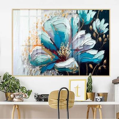 File tranh File gốc in bộ tranh decor treo tường đẹp hoa 5d DC3719 (gốc) chủ đề trừu tượng