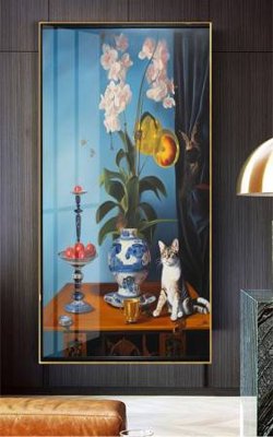 File tranh File gốc in bộ tranh decor treo tường đẹp hoa 5d DC3740 (bản gốc) treo tường