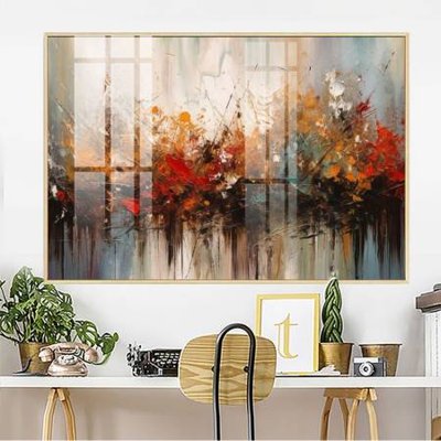 File tranh File gốc in bộ tranh decor treo tường đẹp hoa 5d DC3749 (bản gốc) treo quán cafe