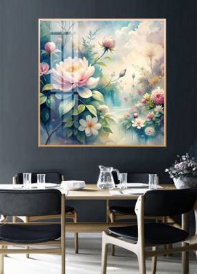 File PSD File gốc in bộ tranh decor treo tường đẹp hoa 5d DC3752 (gốc) tách lớp chi tiết