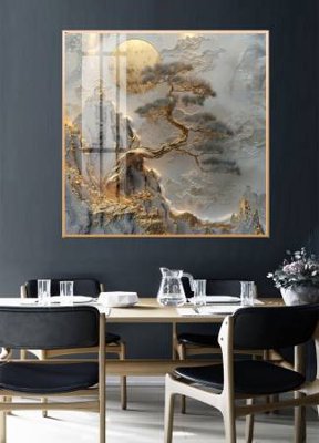 Download file File gốc in bộ tranh decor treo tường đẹp hoa 5d DC3851 (gốc) in mica đèn LED