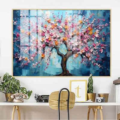 File tranh File gốc in bộ tranh decor treo tường đẹp hoa 5d DC3857 (bản gốc) treo tường