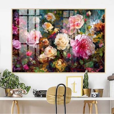 File tranh File gốc in bộ tranh decor treo tường đẹp hoa 5d DC3922 (file gốc) chủ đề phong thủy