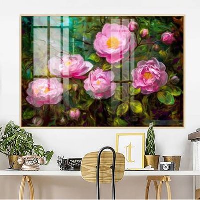 File tranh in tráng gương File gốc in bộ tranh decor treo tường đẹp hoa 5d DC3924 (siêu nét)