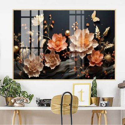 Hình ảnh file gốc File gốc in bộ tranh decor treo tường đẹp hoa 5d DC4006 cho in UV
