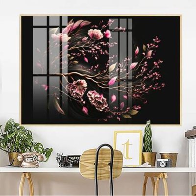 File tranh gốc in trần nhà File gốc in bộ tranh decor treo tường đẹp hoa 5d DC4013 3D