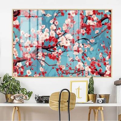File ảnh File gốc in bộ tranh decor treo tường đẹp hoa 5d DC4052 (gốc) in standee