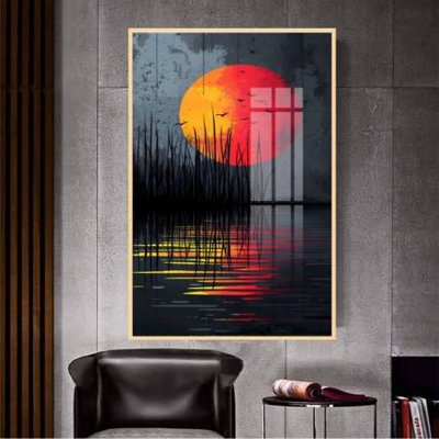 Tải file File gốc in bộ tranh decor treo tường đẹp hoa 5d DC4082 (PSD) cho in tranh kính