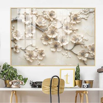 File gốc File gốc in bộ tranh decor treo tường đẹp hoa 5d DC4146 (in lụa) tranh phong thủy