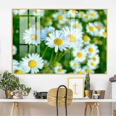 File tranh File gốc in bộ tranh decor treo tường đẹp hoa 5d DC4160 (bản gốc) in lụa dán tường