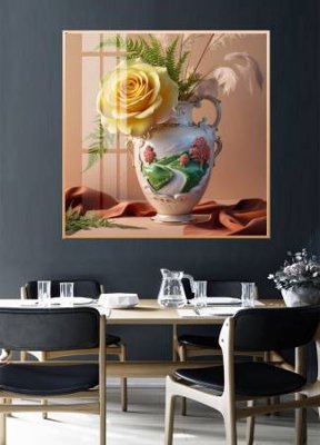 File gốc File gốc in bộ tranh decor treo tường đẹp hoa 5d DC4170 (in ấn) màu sắc trung thực