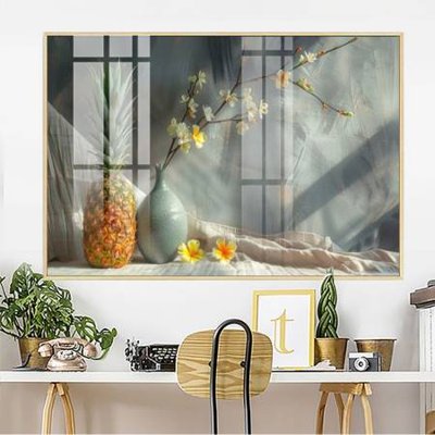 File gốc File gốc in bộ tranh decor treo tường đẹp hoa 5d DC4177 (in tráng gương) ốp tường