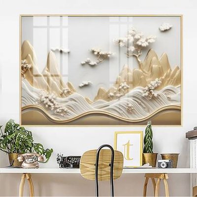 File tranh in tráng gương File gốc in bộ tranh decor treo tường đẹp hoa 5d DC4265 (siêu nét)