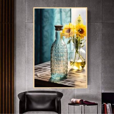 Hình ảnh file gốc in trần nhà File gốc in bộ tranh decor treo tường đẹp hoa 5d DC4270