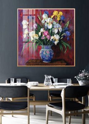 Download file gốc File gốc in bộ tranh decor treo tường đẹp hoa 5d DC4308 (in lụa) tranh 3D