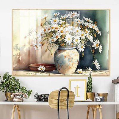 File tranh File gốc in bộ tranh decor treo tường đẹp hoa 5d DC4312 (file gốc) chủ đề phong thủy