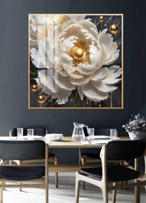 File in trần File gốc in bộ tranh decor treo tường đẹp hoa 5d DC4368 (bản gốc 3D) sống động