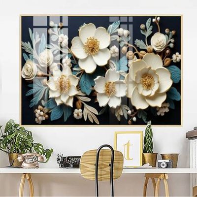 File tranh File gốc in bộ tranh decor treo tường đẹp hoa 5d DC4377 (ảnh gốc) chi tiết rõ ràng