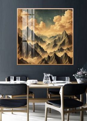 File gốc File gốc in bộ tranh decor treo tường đẹp hoa 5d DC4379 (in tráng gương) ốp tường