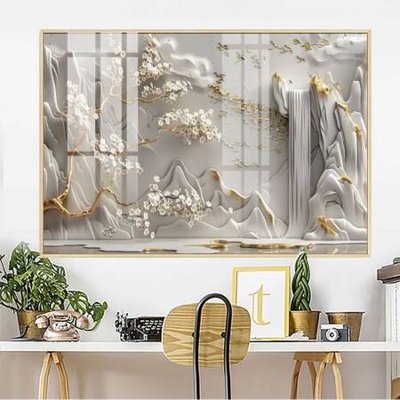 File ảnh gốc File gốc in bộ tranh decor treo tường đẹp hoa 5d DC4392 (chuyên in mica)