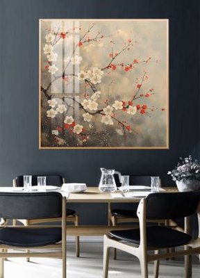 File in trần File gốc in bộ tranh decor treo tường đẹp hoa 5d DC4429 (file gốc) phong thủy