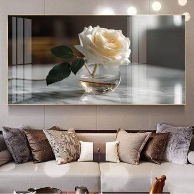 Download file gốc File gốc in bộ tranh decor treo tường đẹp hoa 5d DC4495 (in lụa) hoa lá