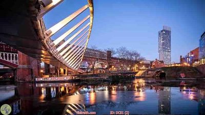 File ảnh Tranh thành phố đêm DC51 (gốc) trang trí khách sạn