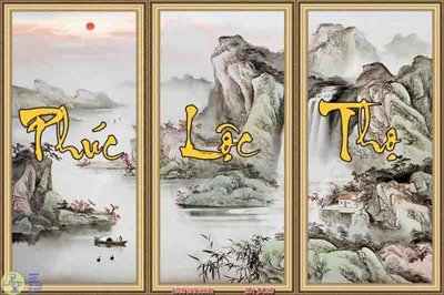 Tải file Tranh treo phúc lộc thọ DC83 (gốc) làm file tranh quảng cáo