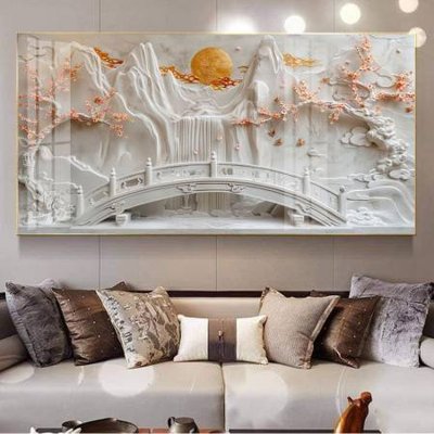 Hình ảnh file gốc in trần nhà File gốc file tranh phù điêu 5d treo tường cực đẹp DK4585