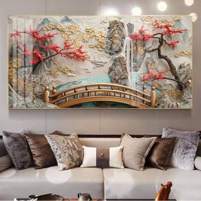 File tranh File gốc file tranh phù điêu 5d treo tường cực đẹp DK4592 (file gốc) chuẩn màu in