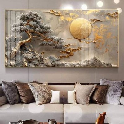 Ảnh gốc File gốc file tranh phù điêu 5d treo tường cực đẹp DK4600 (độ nét cao) in tráng gương