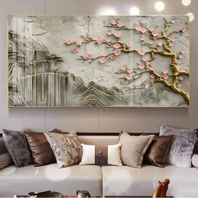 Ảnh gốc File gốc file tranh phù điêu 5d treo tường cực đẹp DK4657 (nét căng) in mica