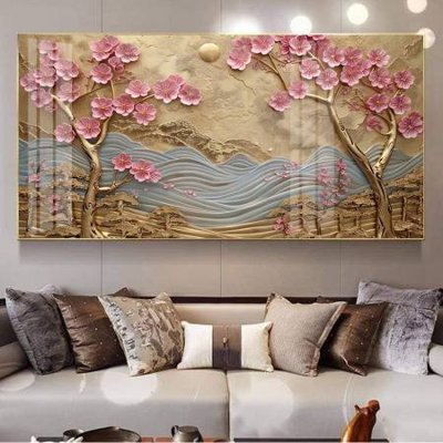 Mua file gốc File gốc file tranh phù điêu 5d treo tường cực đẹp DK4718 (PSD) tại Filetranh.com