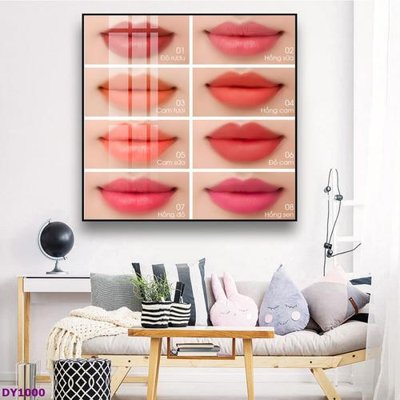 File gốc Tranh trang trí đông y dưỡng sinh spa môi mi DY1000 (in tráng gương) hiện đại