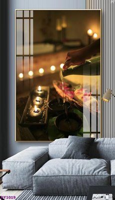 File ảnh gốc Tranh trang trí đông y dưỡng sinh spa môi mi DY1019 (chuyên in mica)