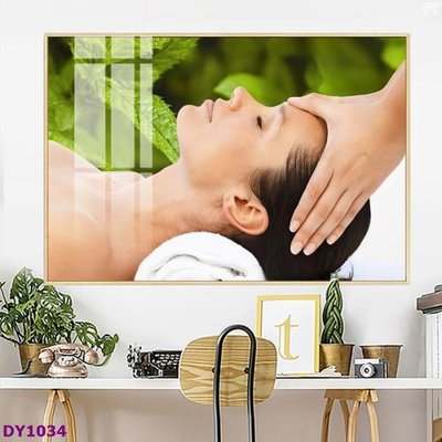 File gốc Tranh trang trí đông y dưỡng sinh spa môi mi DY1034 (in tráng gương) sang trọng