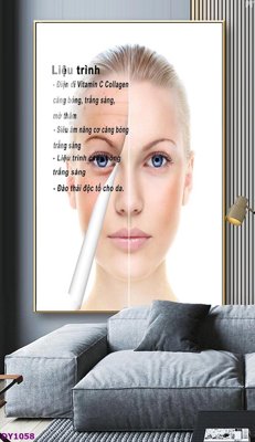 File ảnh Tranh trang trí đông y dưỡng sinh spa môi mi DY1058 (gốc) in backdrop sự kiện