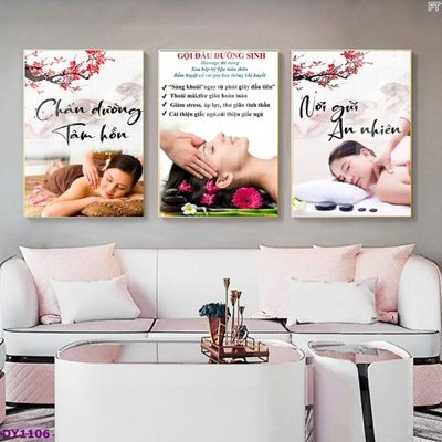 File tranh PSD Tranh trang trí đông y dưỡng sinh spa môi mi DY1106 chất lượng cao