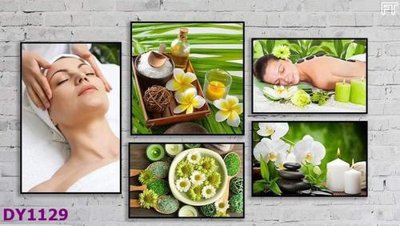 File tranh Tranh trang trí đông y dưỡng sinh spa môi mi DY1129 (bản gốc) in canvas
