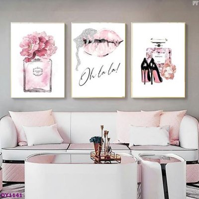 Ảnh gốc file in lụa Tranh trang trí đông y dưỡng sinh spa môi mi DY1141 chi tiết