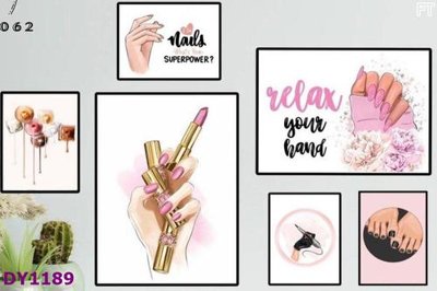 File gốc Tranh trang trí đông y dưỡng sinh spa môi mi DY1189 (in ấn) không giới hạn