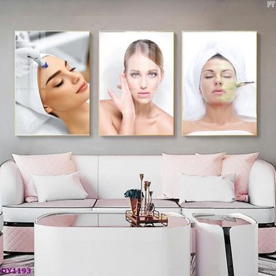 File tranh Tranh trang trí đông y dưỡng sinh spa môi mi DY1193 (gốc) phong cách tối giản