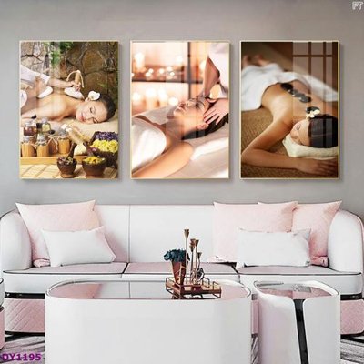 File gốc Tranh trang trí đông y dưỡng sinh spa môi mi DY1195 (in tráng gương) hiện đại