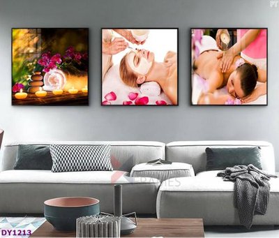 File PSD Tranh trang trí đông y dưỡng sinh spa môi mi DY1213 (chất lượng in ấn)