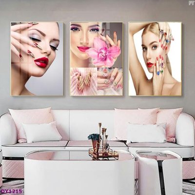 Download file gốc Tranh trang trí đông y dưỡng sinh spa môi mi DY1215 (in lụa) nghệ thuật