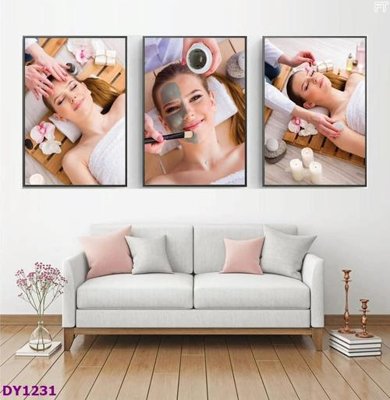 Download file tranh PSD Tranh trang trí đông y dưỡng sinh spa môi mi DY1231 để chỉnh sửa