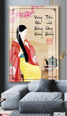 File tranh Tranh trang trí đông y spa môi mi DY206 (ảnh gốc) độ nét vượt trội