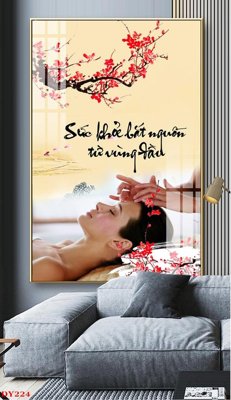 Tải file Tranh trang trí đông y spa môi mi DY224 (gốc) chủ đề phong thủy