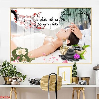 File gốc Tranh trang trí đông y spa môi mi DY234 (in 3D) cho trang trí